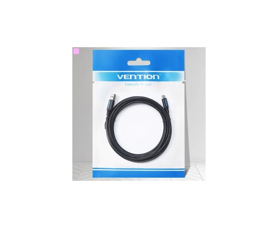 Дата кабель USB 2.0 AM to USB-C 1.5m 3A black Vention (COKBG), изображение 6