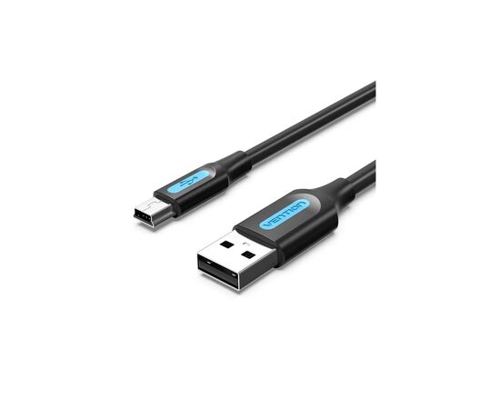 Дата кабель USB 2.0 AM to Mini 5P 2.0m black Vention (COMBH)