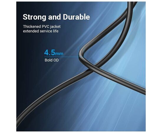 Кабель для принтера USB 2.0 AM/BM 5.0m black Vention (COQBJ), изображение 6