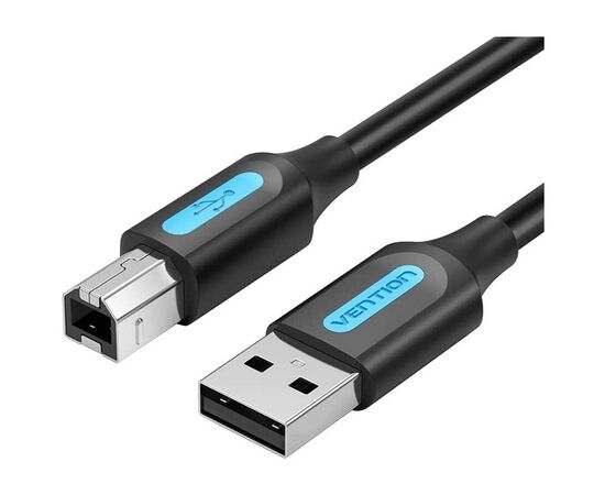 Кабель для принтера USB 2.0 AM/BM 5.0m black Vention (COQBJ)