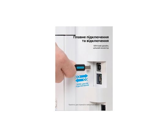 Кабель для принтера USB 2.0 AM/BM 10.0m ferrite black Vention (COQBL), изображение 7