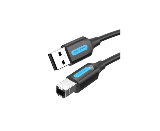 Кабель для принтера USB 2.0 AM/BM 10.0m ferrite black Vention (COQBL)