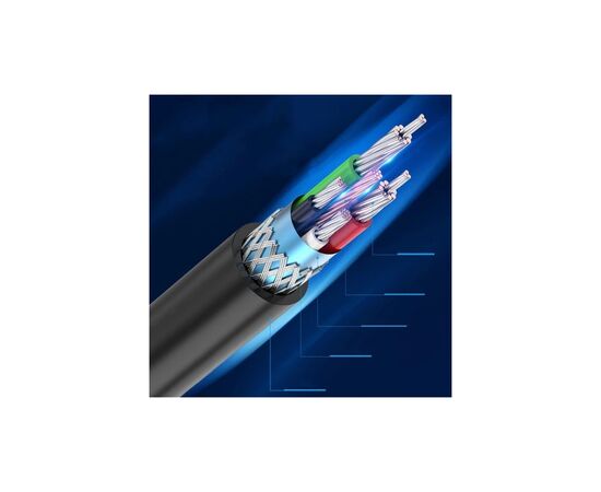 Кабель для принтера USB-C 2.0 to BM 1.5m 2A black Vention (CQUBG), изображение 4