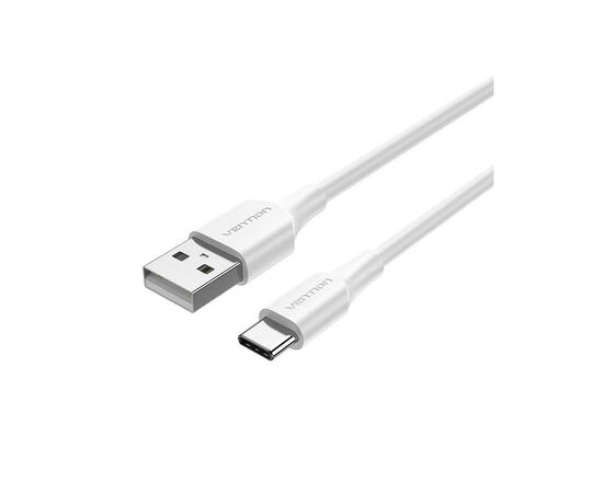 Дата кабель USB 2.0 AM to USB-C 1.0m 3A white Vention (CTHWF)