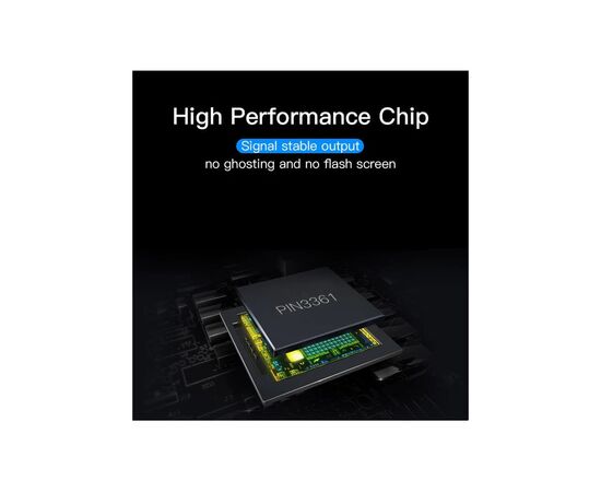 Переходник DisplayPort M to HDMI F 0.15m black Vention (HBGBB), изображение 3