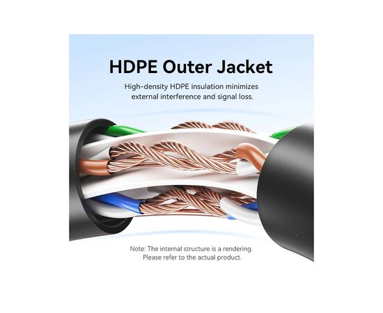 Патч-корд 8м, UTP cat 6 RJ-45 black Vention (IBEBK), изображение 5