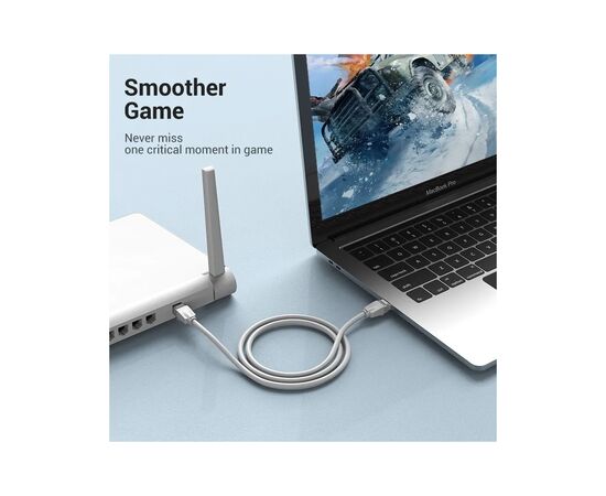 Патч-корд 1.5м, UTP cat 6 RJ-45 gray Vention (IBEHG), изображение 3