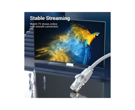 Патч-корд 1.5м, UTP cat 6 RJ-45 gray Vention (IBEHG), изображение 5