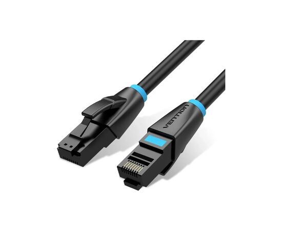 Патч-корд 1м, UTP cat 7 RJ-45 black Vention (IBKBF)