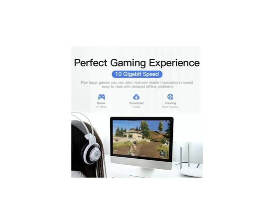 Патч-корд 0.5м, FTP cat 7 RJ-45 black Vention (ICABD), изображение 10