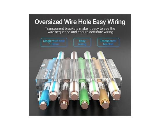 Коннектор RJ45 UTP Cat.6 Modular 10 шт. Vention (IDDR0-10), изображение 7