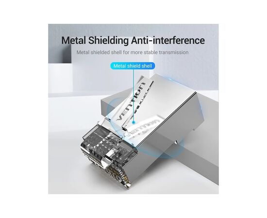 Коннектор RJ45 FTP Cat.6 Modular 10 шт. Vention (IDFR0-10), изображение 3