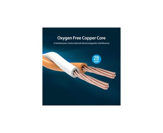 Патч-корд 0.5м, S/FTP cat 8 RJ-45 black Vention (IKABD), изображение 7