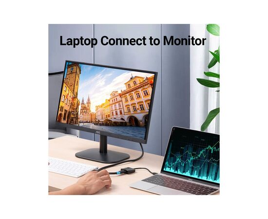 Переходник USB-C to HDMI 0.15m black Vention (TDCBB), изображение 3