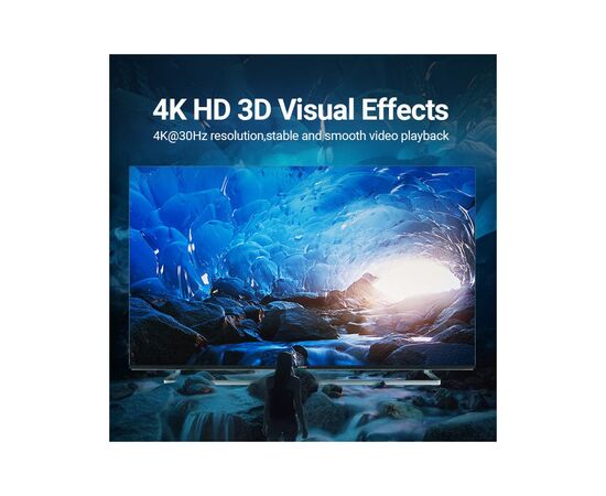 Переходник USB-C to HDMI 0.15m black Vention (TDCBB), изображение 4