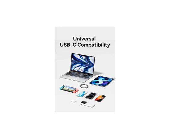 Дата кабель USB-C to USB-C 1.5m 240W aluminum black Vention (TREBG), изображение 12