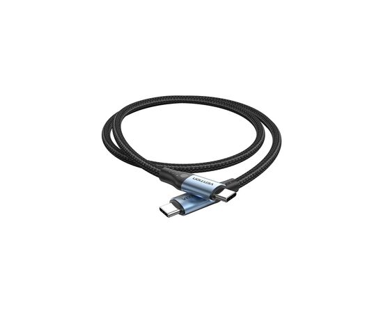 Дата кабель USB-C to USB-C 1.5m 240W aluminum black Vention (TREBG)
