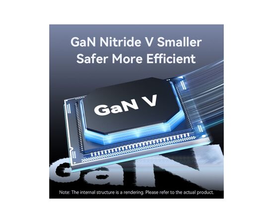 Зарядний пристрій Vention 2xUSB-C PD70W + 1xUSB QC3.0 22.5W GaN + cable USB-C to USB-C 1.0m black gray (TZ-FEXH0-EU), зображення 9