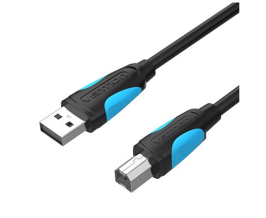 Кабель для принтера USB 2.0 AM/BM 1.0m black Vention (VAS-A16-B100)