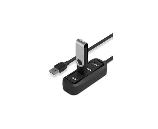 Концентратор Vention USB 2.0 to 4xUSB 2.0 0.15m black (VAS-J43-B015), изображение 3