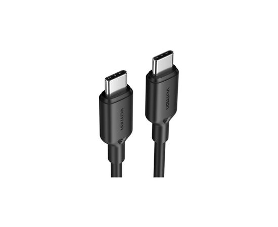Дата кабель USB-C to USB-C 2.0m 5A aluminum black Vention (TRIBH), изображение 2