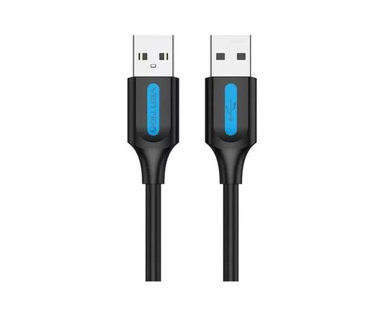 Дата кабель USB 2.0 AM/AM 1.0m black Vention (COJBF), зображення 2