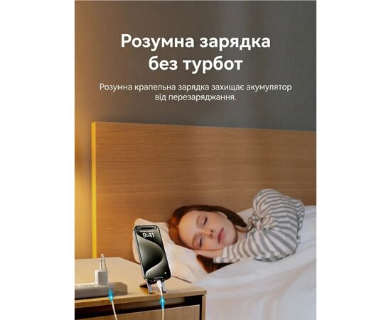 Зарядний пристрій Vention USB-C PD20W GaN black (FEPB0-EU), зображення 8