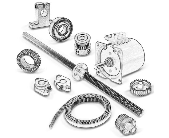 Колебательный узел 27T HP LJ 1160/1320/P2014/2015/3390/3392 анало RC1-3575/RU5- Welldo (RC1-3575-WDS)