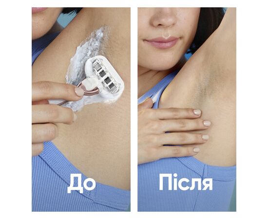 Бритва Gillette Venus Extra Smooth Sensitive RoseGold с 3 сменными картриджами (7702018609994), изображение 8