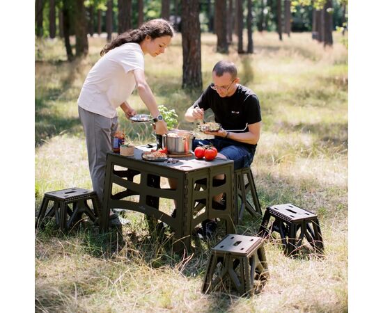 Стілець складаний Tribe Camp Chair Low пластиковий Olive (T-EF-0001-olive), зображення 11