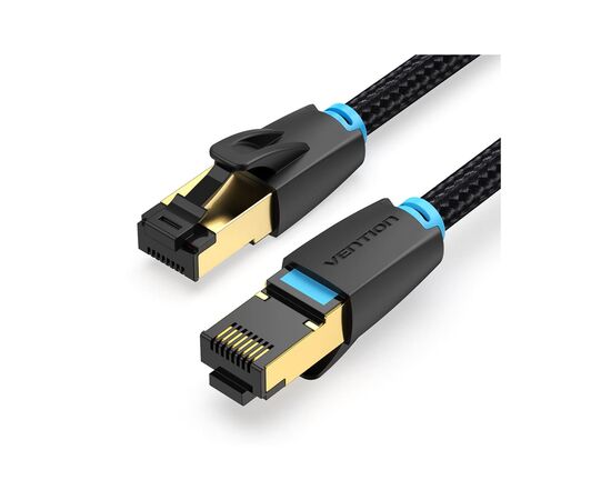 Патч-корд 5м, S/FTP cat 8 RJ-45 COPPER black Vention (IKGBJ)
