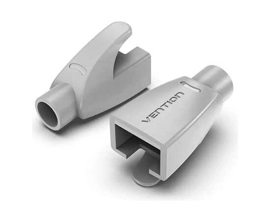 Колпачок коннектора RJ45 Strain Relief Boots Gray PVC Type 100 Pack Vention (IODH0-100)
