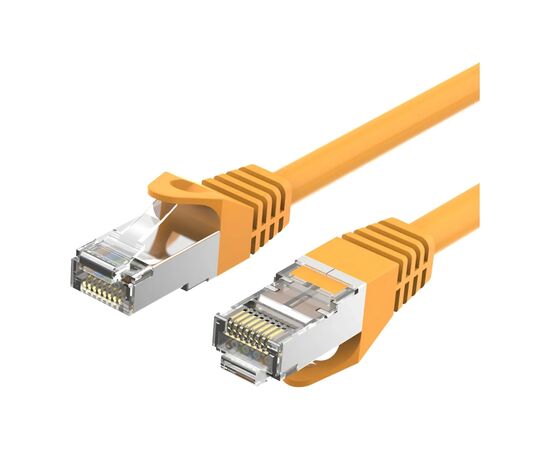 Патч-корд 0.3м, RJ-45 cat 6a S/FTP yellow Vention (VPC6SSTP-Y030)