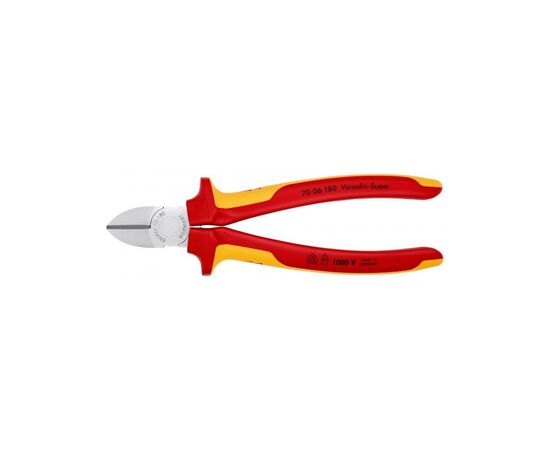 Кусачки KNIPEX боковые 70 06 180 (70 06 180), изображение 2