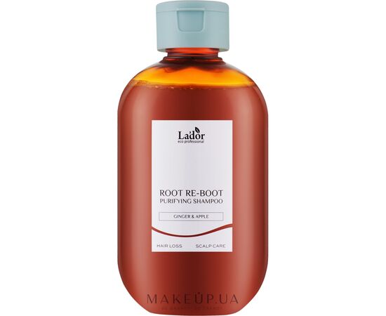 Шампунь La'dor Root Re-Boot Purifying Shampoo Ginger & Apple 300 мл (8808033021779), изображение 3