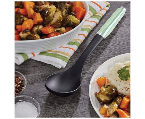 Ложка поварская KitchenAid Classic для сервірування 34 см чорний (KCG003OHOBE), изображение 5