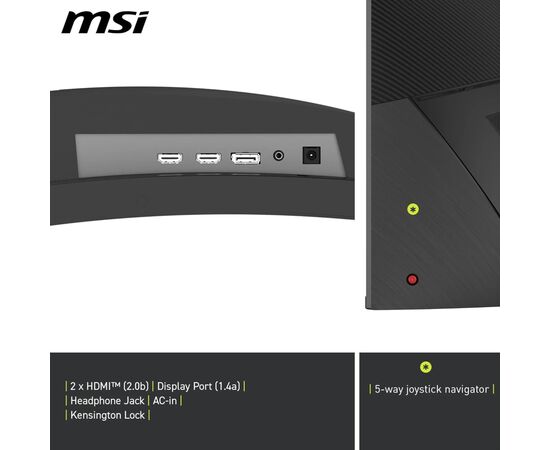 Монітор MSI MAG 325CQPF-E18, зображення 6