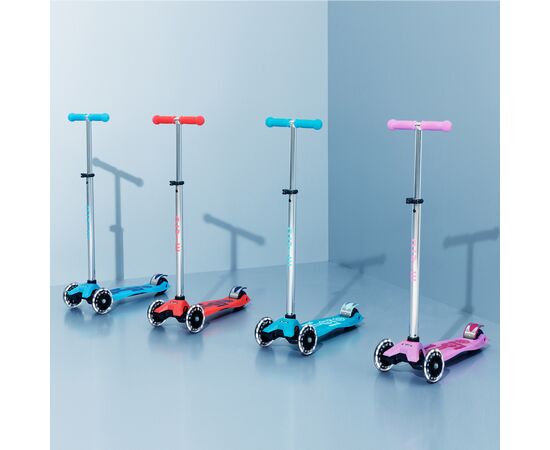 Самокат Micro серії Maxi Deluxe Glow LED" Синій кришталь" (MMD366), изображение 10