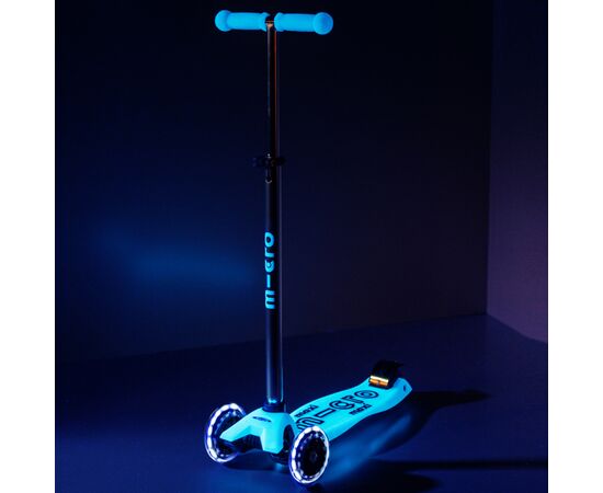 Самокат Micro серії Maxi Deluxe Glow LED" Синій кришталь" (MMD366), изображение 7