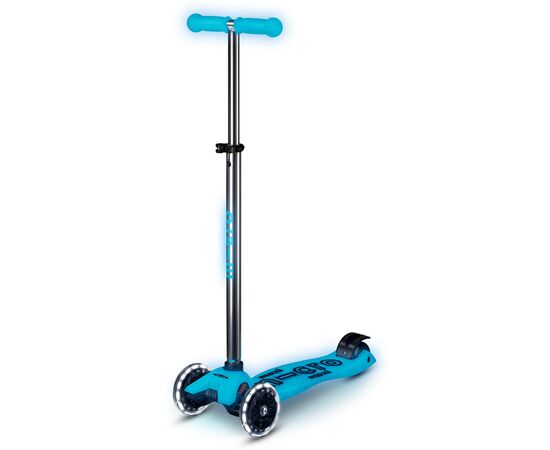Самокат Micro серії Maxi Deluxe Glow LED" Синій кришталь" (MMD366)