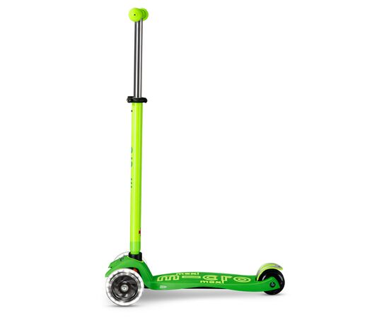 Самокат Micro Maxi Deluxe Neon LED" Зелений папуга" (MMD232), изображение 2