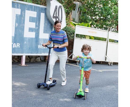 Самокат Micro Maxi Deluxe Neon LED" Зелений папуга" (MMD232), изображение 7