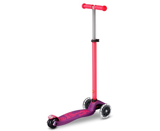 Самокат Micro Maxi Deluxe Neon LED" Ультра рожевий" (MMD233), изображение 3