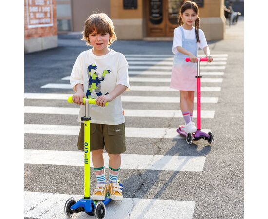 Самокат Micro Maxi Deluxe Neon LED" Ультра рожевий" (MMD233), изображение 8