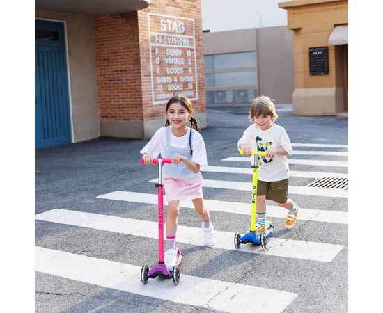 Самокат Micro Maxi Deluxe Neon LED" Ультра рожевий" (MMD233), изображение 9