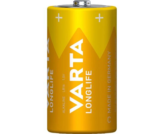 Батарейка Varta C (LR14) Longlife щелочная * 2 (04114101422), изображение 2