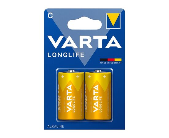 Батарейка Varta C (LR14) Longlife щелочная * 2 (04114101422)