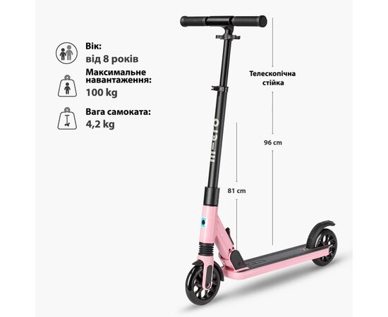 Самокат Micro Sprite Suspension складаний Рожевий (SA0248), изображение 8