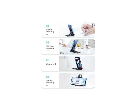 Подставка для планшета и телефона Sailing Desktop Phone Holder Black Essager (EZJZM-FC01), изображение 10