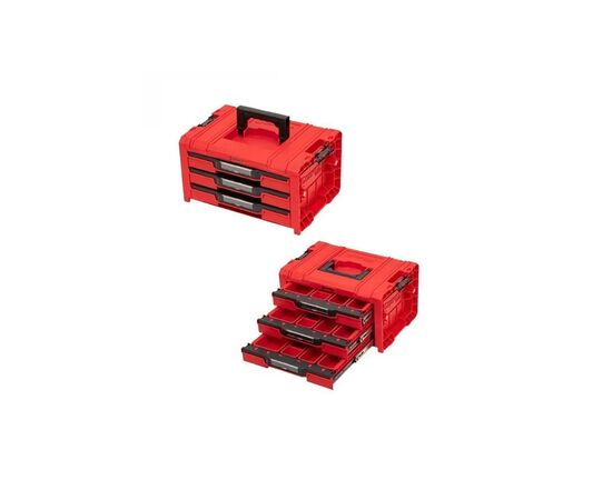 Ящик для инструментов QBRICK SYSTEM набор на платформе, 21", 525*345*885, SYSTEM PRO Drawer Workshop Set 3 Red (Z258353PG003), изображение 2